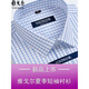 Gy Yager Herren Short Sleeve Shirt Summer Pure Cotton No Eisen im mittleren Alter Gefahr professionelles Kleidungsstück Kurzarm Shirt Short Sleeve DX6629 40
