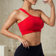 Beautiful Back Sports Bra Women's Shockproof Running Yoga Vest Pilates Fitness Bra Summer Thin Red L