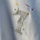 Kurashi Ichiki T-shirt à manches courtes pour hommes Summer Vêtements minces de cou rond décontracté 2025 Nouveaux t-shirts à demi-manche brodés Men White_ [HJ6630] L_ Convient pour 115-130jin [Jin est égal à 0,5 kg]