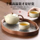 Shangyanfang Ru Kiln teapot high-end ceramic fair cup with tea leak filter three-piece kung fu tea set for one person