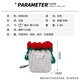 
Quan Biyan rose bouquet bag DIY hand-knitted yarn oblique bucket bag sends girlfriend to best friend birthday gift Rose DIY bag hand-knitted 丨 full set of materials