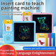 Shantoulin Village Children's's Lighttenment Toys LCD GRAFFITI Handwriting Painting Board Bilingual Card Apprente Literacy Early Education Machine transfrontalière deux-en-un 224 Audiobooks rose chinois anglais