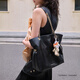 CHARLES/KEITH large capacity soft drawstring chain lucky bag bag tote bag women's bag women's Chinese Valentine's gift CK2-20782654 Black L