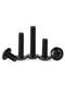 Black large flat head Phillips screw TM umbrella head semi-circular head screw Muru head flat head machine wire M3M4M5M6 M4*12200 pieces