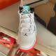 Nike (NIKE) casual shoes women's shoes new summer sports shoes Air Jordan Max Aura Xiaokang basketball shoes AQ9214-102 white mandarin duck 37.5
