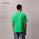 Calvin KleinJeans25早秋新款男士休闲纯色ck字母印花纯棉宽松短袖T恤4RC829G