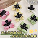 Children's headdress girl fabric clip toddler cute girl summer bow side bangs hair clip hair card accessories pink one