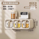 Home Story (KATEI STORY) Japan's 2025 new seasoning box suction cup wall-mounted seasoning jar kitchen seasoning storage box moisture-proof salt jar upgraded milk silver three-compartment suction cup removable