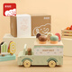 Camión de helados para niños Figani Bebé vendiendo frutas y juguetes masticables de la casa regalos de cumpleaños para niños y niñas
