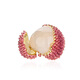Qlady lychee brooch, high-end female brand corsage badge, fixed clothing pin, anti-exposure silk scarf buckle, birthday gift