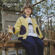 Mami Maca Children's Jacket Autumn Boys' Windbreaker Jacket Children's Mountain Jacket Yellow 110