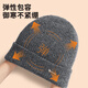 Woodpecker Hat Winter Men's Coldproof Cycling Warm Ear Protection Knitted Hat Windproof Plus Velvet Thickened Wool Thread Women's Cold Hat Black Single Hat Keeps Cold and Warm One Size (Head Circumference 54-65cm)