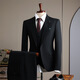 DK high-end men's one-button suit suit men's spring and autumn slim coat business casual formal dress small suit one-button tea gray (suit + trousers) 4XL 58 (158-175Jin Jin equals 0.5 kg)