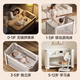 Leeoeevee deer crib bed body can be lifted and lowered, seamless splicing bed can be opened and closed with one click, multifunctional portable baby bed can be folded, Yuehua White (including original mattress)