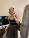 METWO cool nude vest bra9277 pure desire ceiling texture suspender summer solid color hot girl top Apricot one size 85-125