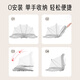 Aibaoshi baby mosquito net cover on bed full-cover baby mosquito net newborn mosquito net foldable light gray S769
