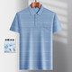 ZGA HaiLan Home The same summer middle-aged short-sleeved T-shirt for daddy wear thin Polo ice silk-9855 gray real pocket L 50/170