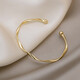 Twist pattern simple fashion bracelet high-end new style bracelet for girlfriend gifts and gifts fashionable versatile hand accessories wholesale bracelet - rose gold