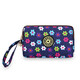 PSVORT CROSS-BRESTER FASHION ZIPPER Long portefeuille Clé Clé Sac à main portefeuille Portefeuille Mobile Phone Mobile Phonef Fabricant Y5516 Fleur bleue sans spécifications