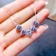 CAOX has a special offer on a multi-wear natural tanzanite necklace chain with high clarity and color beautiful stones 3*5mm