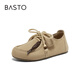 
Basil 25 Autumn Birken Shoes Retro Casual Flat Heel Women's Singles Shoes B9732CM5 Apricot Color 37