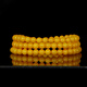 Famous family beeswax bracelet female chicken oil yellow multi-circle bracelet old beeswax amber bracelet jewelry accessories birthday gift for girlfriend