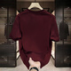 
JEEP SPIRIT2025 summer new trendy brand heavy loose letter short-sleeved T-shirt men's trendy handsome and versatile half-sleeved base shirt V1449 brown S suggested 80-95Jin [Jin equals 0.5 kg]