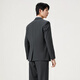 Seven Brand [Retro Stripe Three-Piece Set] Suit Set with Vest Men's 2025 Autumn New Style Glass Neck Suit [Retro Stripe Three-Piece Set] Charcoal Gray 44 (B44)