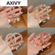Axivy Nuevo chino estilo de vidrio lirio de la lirio de la pulsera del valle de la flor de cristal nicho versátil Luz simple de lujo estilo antiguo retro 1# lirio de cuentas rosa clara del brazalete del valle (A3539)