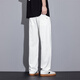 
Pierre cardin ultra-thin ice silk pants casual pants for men drooping summer thin loose breathable wide-leg long pants straight sports pants 6623 white M [recommended 90-110Jin [Jin equals 0.5 kg]]