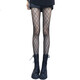 1 pair of black stockings for women, long stockings, checkered sexy black fishnet stockings, crotchless, small diamond check, 1 piece