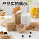 Tinghao cupcake molds 50 square disposable baking paper trays with lids bread packaging box cups