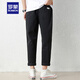 
ROMON high-end cotton casual pants for men 2025 summer thin versatile sports straight pants summer loose gray nine 9904 gray green 3XL size 36
