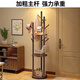 Quanpinwu solid wood rotating clothes rack floor-standing vertical coat rack clothes rack bedroom special clothes drying advanced storage walnut 1