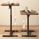 Wooden Shuangfu bedside table movable lifting computer table living room sofa foldable desk home bedroom study table writing table