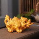 Color-changing tea pet ornaments to attract wealth, water-spraying Pixiu, rolling wealth, high-end tea table, creative personalized ornaments, tea set (Pixiu, rolling wealth), color-changing gold