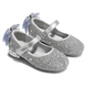 Saturday Children's Shoes Children's Princess Shoes 2025 Autumn New Girls Soft Soled Crystal Shoes Girls Beautiful High Heels Leather Shoes Women Glazed Silver 29 Shoe Inner Length 18.8cm/Suitable for Foot Length 18.0cm