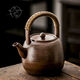 
Tea boiling in the stove, firewood, lifting beam, boiling tea pure handmade large capacity ceramic simple household water boiling coarse pot charcoal stove, pine and cypress firewood, 15832 No. 1380ml, more than 1L