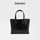Banpo decoration (bampo) Banpo head layer cowhide small tote bag portable 2024 new counter commuting texture one-shoulder crossbody bag windbreaker gray 164