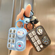 
Just follow my wishes to go to class, fishing toys, fishing toys, fishing toys, boring, passing the time, elementary school students, internet celebrity, animal CD player keychain-pink rabbit