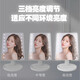 Internet celebrity LED beauty mirror with light to fill in the light, desktop European style desktop dressing mirror, makeup mirror for students, special travel, rotatable dormitory, mini business trip, LED16 light + three-speed adjustable light and dark + 360 degree rotation, Haoyue White battery model