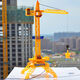 Large tower crane crane large crane simulation crane tower engineering truck children boy toy model lift multi-function excavator trailer 16864 lifting crane 16870