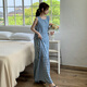 DraT Gentle Temperament Fehl 2025 neuer Knöchel langer Rock verlängerte Ausgabe hohe Nachtkleid kann Baumwollseide außerhalb 8002 Weste Rock Ziwei ein Größe F Rock Länge 12590-150jin [Jin entspricht 0,5 kg]