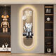 
Sanqihu modern light luxury living room perpetual calendar electronic wall clock 2025 new style sensor clock porch vertical strip decorative painting lamp 14699 with digital display mute clock 70*210cmled light plug-in remote control digital display