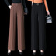 
2024 Spring and Autumn New Style Baisi Shield Casual Pants Women's Pants Fashionable and versatile Simple Pants High Waist Loose Wide Legs 9276a2f70 Black 28 L Size