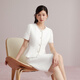 LIME FLARE Rhine FLARE Diamond Decoration Small Flavor Style Set 25 Summer New Waist White Skirt M