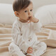 Guaiqixiong newborn clothes cute baby jumpsuit super cute spring and autumn men and women baby pure cotton trouser crawling clothes pajamas
