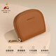 Vogelscheuche (mexikanische) Brieftasche Frauen neue Brieftasche Nische Leder Brieftasche süße Kuh Brieftasche Echtes Leder einfache exquisite Kartenbeutel braun-a Stil