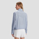 Descente Womensstudio Serie Stand Collar Textur gewebte Top Jacke Frauenstil LB-Light Blue L.