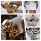 Französisch Licht Luxus Kristallpaarung Ei Transparent Kaninchengriff Schrankgarderobe Türgriff Tier Champagner kleiner Griff T2694 Transparenter Schmetterling